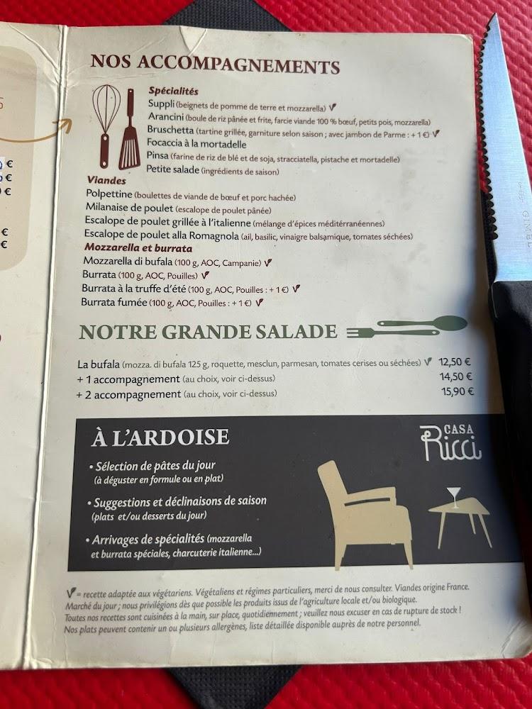 Casa Ricci - Menu Image 3