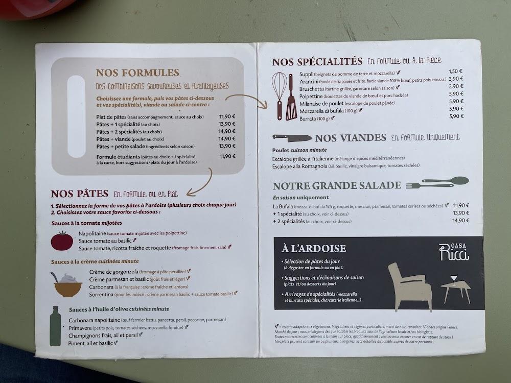 Casa Ricci - Menu Image 4